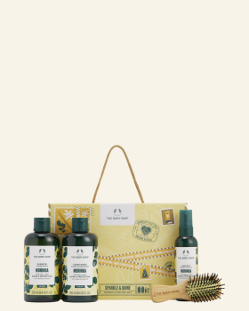 Darilni set za nego las Sparkle & Shine - Moringa - The Body Shop